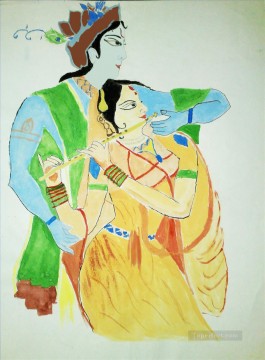 Radha Krishna 40 Hinduism Oil Paintings